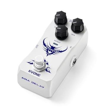 Imagem de RVONE Pedal De Delay Analógico Para Guitarra Elétrica, Efeitos Estilo Vintage Com Eco Quente, True Bypass E Chassi Metal Alumínio Durável