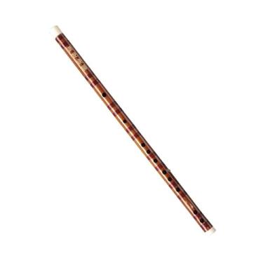 Imagem de Flauta de bambu de madeira refinada uma seção flauta amarga multitom para iniciantes e instrumentos de sopro profissionais (E)