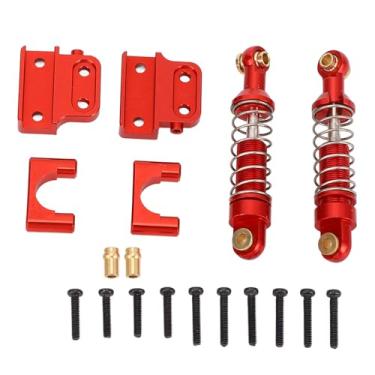 Imagem de Alomejor 2 PCs Alumínio de Alumínio Traseiro Traseiro RC Damper de Choque Compatível Com MN82, LC79, MN78 1/12 Carros RC para Melhor (vermelho)