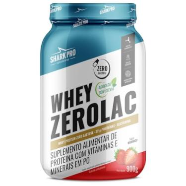 Imagem de 100% WHEY ZEROLAC MORANGO 900G