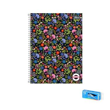 Imagem de Kit Caderno Capa Sortidas 20 Materiais 320 Folhas Tilibra + Grampeador Alicate S-150 Cis