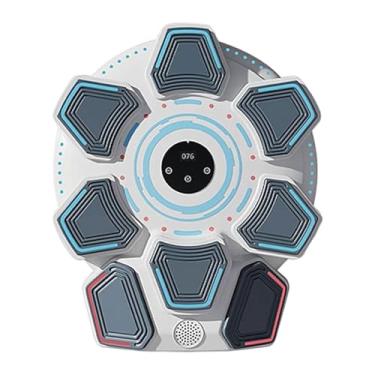 Imagem de IEUDNS Máquina de boxe, música, boxe, alvo, karatê, foco, treinamento, LED, iluminado, fitness, parede, alvo, socos, almofada, Branco