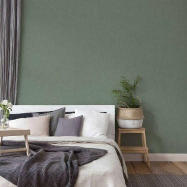 Imagem de Papel de Parede Antigua Aspecto Têxtil Verde 371787AG - AS CREATION