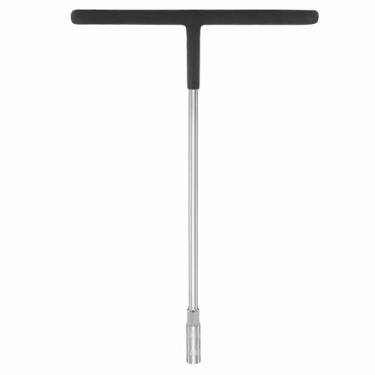 Imagem de HARFINGTON Chave de soquete em T 8 mm de aço de carbono métrico de 6 pontos hexagonais hexagonais em forma de T com alça antiderrapante para reparo de motocicleta, veículo, carro, bicicleta
