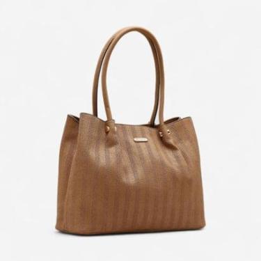 Imagem de Bolsa Feminina Chenson Tressê Elegance Marrom-Feminino
