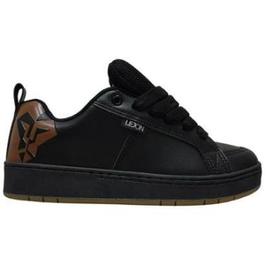 Imagem de Tênis Lejon Rebel Skate Robusto Preto Marrom Masculino Ljc06-Masculino