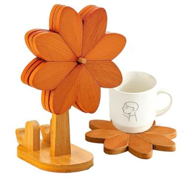 Imagem de Trivetes para Pratos Quentes - Antiderrapante Resistente ao Calor com Suporte para Telemóvel - Conjunto De Trivets Windmill Para Pratos Quentes - Para Cozinha Sala De Estar Mesa De Jantar Decoração Es