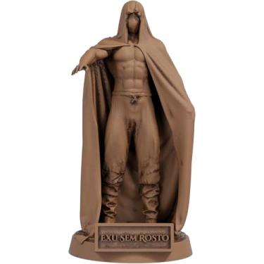 Imagem de Estátua Exu Sem Rosto Imagem Umbanda Candomblé (Cor Madeira)