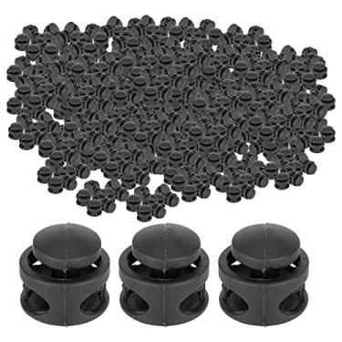 Imagem de Acouto Fechaduras de Cabo de Mola de Furo Duplo de 300 Unidades – Prendedores de Formato Redondo Oblato de Nylon, Roupas, Malas, Mochilas, Tendas e Muito Mais – CadarçOs, Cordões e Todos Os Tipos de Cordões Perfeitos