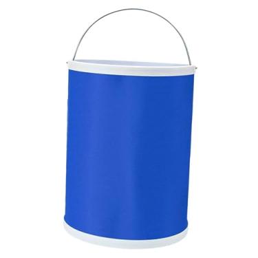 Imagem de Pegciuho Balde de água Dobrável em Tecido Oxford, Prático E com Alça, Ideal para Pesca, Caminhadas E Viagens, 13l