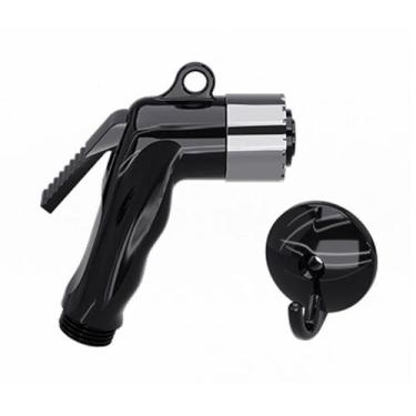 Imagem de Ducha preta gatilho black com suporte black blukit