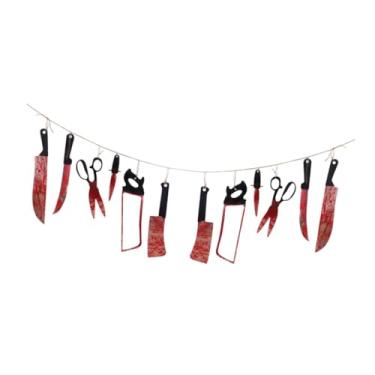 Imagem de CarpNettore Guirlanda de Facas de Halloween, Enfeite Fácil de Usar, Faça Você Mesmo, Decoração para Pendurar Na Janela Ou Parede. Compre Online, Estilo a