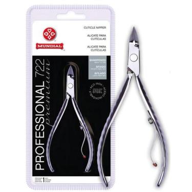 Imagem de Alicate de Cutícula Mundial Inox 722 Profissional Inox Premium
