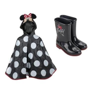 Imagem de Bota Galocha Infantil Grendene Minnie Rain Capa Menina 23083-Feminino