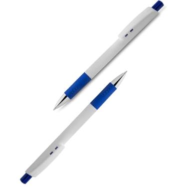 Imagem de Caneta Esferográfica Retrátil Executiva, Metal e Plástico, Escrita Azul, Acabamento Fosco, Grip Metálico, 0.7mm, Cilíndrica, Para Escrita Geral, 14cm (azul 2)