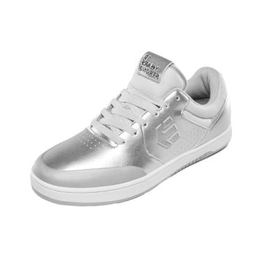 Imagem de Etnies Tênis masculino Jameson 2 Eco 1, cores prateadas, 9,5 Reino Unido, cores prateadas, 10