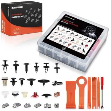 Imagem de A-Premium Kit de clipe de retenção de carro de 240 peças (22 tipos) compatível com Cadillac CT5 2020-2024, para-choque dianteiro para-choque para-choque farol de neblina conjunto de substituição de