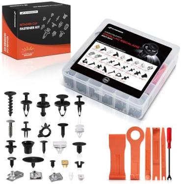 Imagem de A-Premium Kit de clipes de retenção de carro de 250 peças (24 tipos) compatível com Cadillac Escalade 2007-2014 para-choque porta pára-choque pára-choque pára-choque conjunto de substituição de