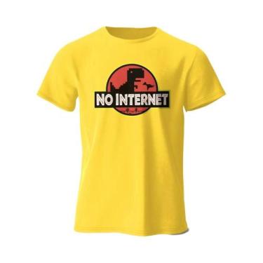 Imagem de Camiseta De Algodão Oversized Masculina Com Estampa Engraçada Sem Inte