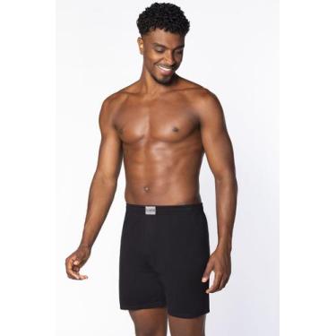 Imagem de Cueca Samba Canção Adulto Algodão Lupo 18611, P, Preto