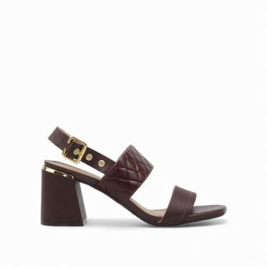 Imagem de Sandália Salto Bloco Conforto - USAFLEX, Pinhao, 35