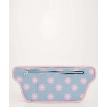 Imagem de Pochete Feminina Flores Marisa-16310, UN, Azul, Rosa