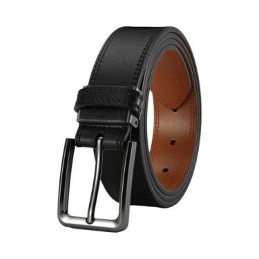 Imagem de Cinto Masculino De Couro PU Multicolorido Com Fivela Automática De Alt