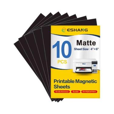 Imagem de Papel Fotográfico Magnético 4x6 A4 Brilhante Fosco Não Adesivo 135mil 