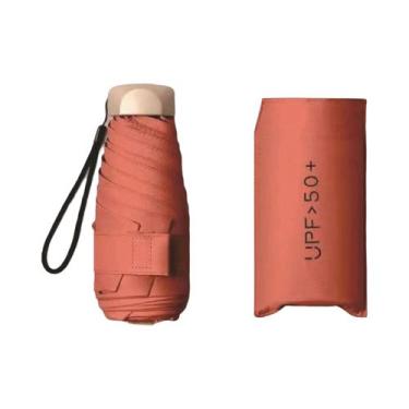 Imagem de Guarda-chuva Mini Portátil Unissex De Cinco Dobras Proteção Solar Anti