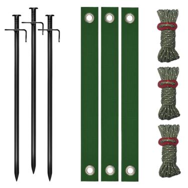 Imagem de Gitarrsträngrengörare Med Rengöringsvärde - Estacas de Fixação e Endireitamento para Plantas | Kit de Correção de Inclinação de Plantas | Para Jardim Relvado Estufa Pátio Vedação Treliça e Paisagismo