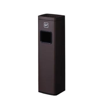 Imagem de Eliminação de pontas de cigarro Cinzeiro de aço inoxidável para corredor externo, coluna cinzas, saguão hotel, coleção pontas cigarro(Brown)