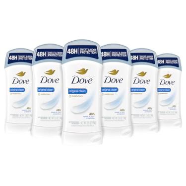 Imagem de Dove Antiperspirant Deodorant 24 horas Sweat Proteção Original Limpo Desodorante por Mulheres 2,6 oz, 6 Conde