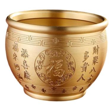Imagem de Generic Tigela da Sorte Feng Shui para Mesa, Ornamento Robusto e Decorativo, Tigela da Fortuna em Latão para Prateleira de Sala de Estar, Style B