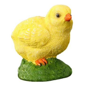 Imagem de Generic Estátua de Pintinho de Jardim, Escultura em Resina, Miniatura de para Exterior, Figura de Animal para Fazenda, Hotel, Páscoa e Natal, Style a