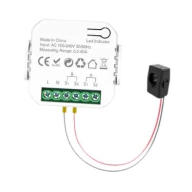 Imagem de Generic Medidor Inteligente de Energia Residencial com 2 Canais, Sensores para Gerenciamento de Energia Elétrica e Armazenamento.