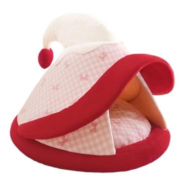 Imagem de Ｂｅｓｇａ Tenda-cama para cães, quente e confortável para o inverno, e respirável, com almofada interna, ideal para gatos filhotes, 64cm X 64cm X 58cm