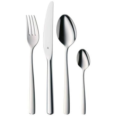 Imagem de Conjunto de Talheres 24 peças Para 6 Pessoas Cromada em Aço Inoxidável, WMF