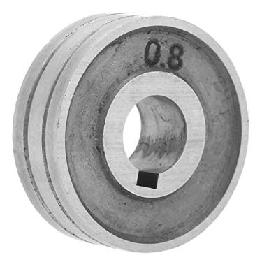 Imagem de aqxreight Rolo Alimentador de Fio - Roda de Fio de Soldagem de Aço Inoxidável para Alimentação - Compatível Com Fios de 0,8-1,6 Mm - Rolo Alimentador para Máquinas de Solda - Acessório de (0,8-1,0mm)