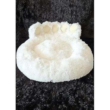 Imagem de Cama Pata Nuvem para Cachorro e Gato – Colchonete Antialérgico Confortável em Vários Tamanhos (BRANCO,1M SUPER GRANDE)