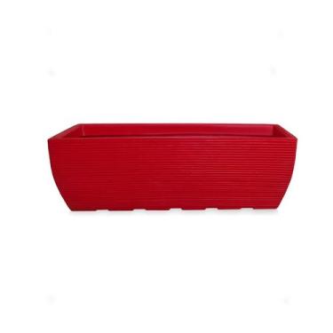 Imagem de Vaso De Planta Jardineira Floreira Polietileno 80X30 Ferrari - Foster 
