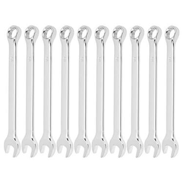 Imagem de FTVOGUE Conjunto de Chave de Catraca de Dupla Finalidade, 10 Peças, 10mm, Com Abertura Em Formato de Padrão de Aço Cromo Vanádio para Suprimentos Industriais