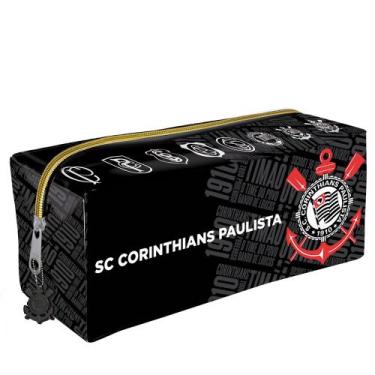 Imagem de Estojo Corinthians Grande em PVC Cristal - DAC