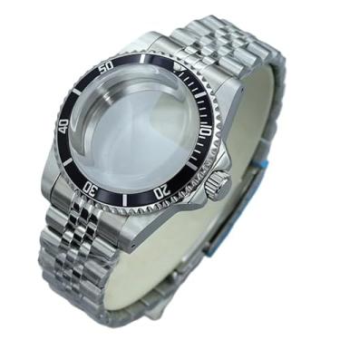 Imagem de FEIYASHI Caixa de relógio vintage à prova d'água de aço cúpula de vidro acrílico para NH35 36 38 Movimento Relógio com mostrador de 28,5 mm, Tampa inferior de vidro 1, Caixa de relógio de luxo