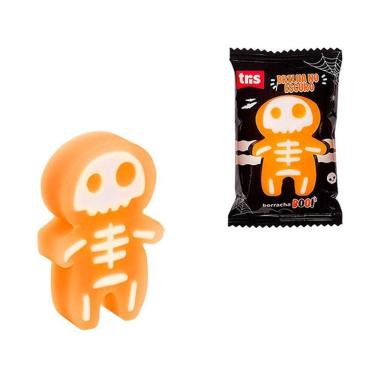 Imagem de Borracha Escolar Boo Brilha no Escuro - Laranja 3x5cm