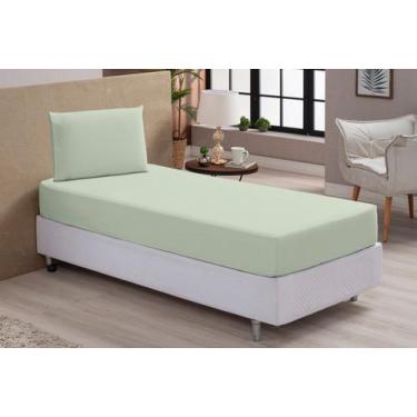 Imagem de Jogo De Lençol Solteiro 2 Peças Percal 100% Algodão - Jire Bordados, V