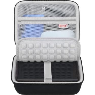 Imagem de Capa protetora BOVKE para Seagate Expansion Desktop, WD Elements/WD My Book Desktop HDD externo, USB 3.0 4TB 6TB 8TB 10TB 12TB, bolso com zíper para cabo USB Adaptador de energia Hub USB, preto