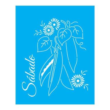 Imagem de Stencil Tamako Dias Da Semana - 20X25Cm - Ref B765