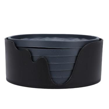 Imagem de Asixxsix Porta-copos de Silicone, 6 Peças de Porta-copos Antiderrapantes Com Suporte para Bebidas Quentes e Frias, Proteção de Superfície Universal para Mesa, Lavável na Máquina de Lavar