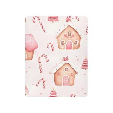 Imagem de xigua Lençóis de berço de Natal para meninas e meninos, lençol de berço macio e respirável adequado para berço padrão e cama infantil 68,5 x 99 cm