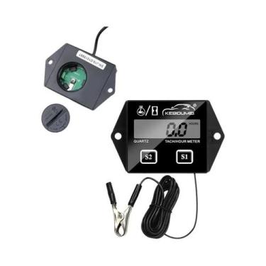 Imagem de Tacômetro Digital De RPM Para Moto, Barco E Carro Kebidumei, bateria s